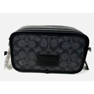 Coach CW365 Wyatt Crossbody Bag In Signature Canvas IN Charcoal/Black